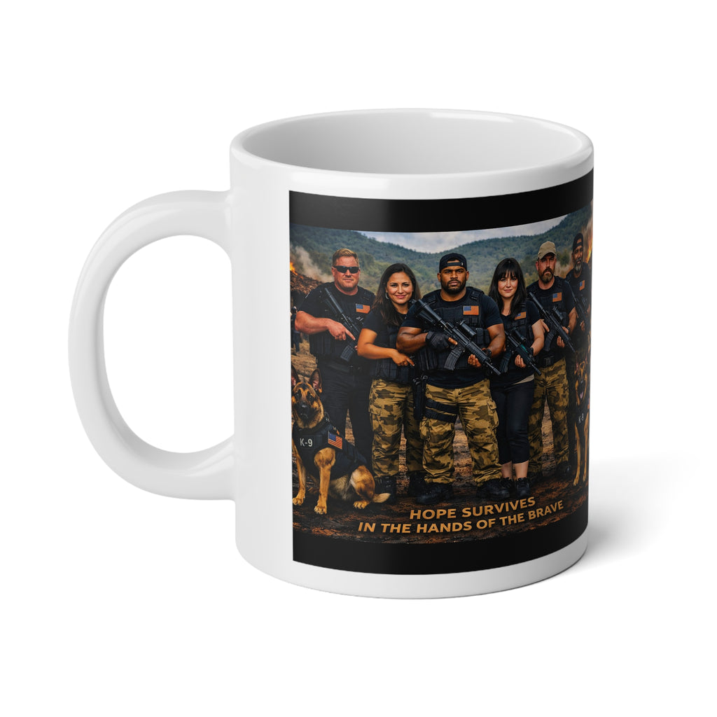 20oz Jumbo Coffee Mug — K9 Search & Rescue Team Tribute Mug
