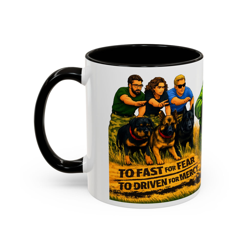 K9 Team Training Day Mug — 'No Fear, No Mercy' Coffee Cup