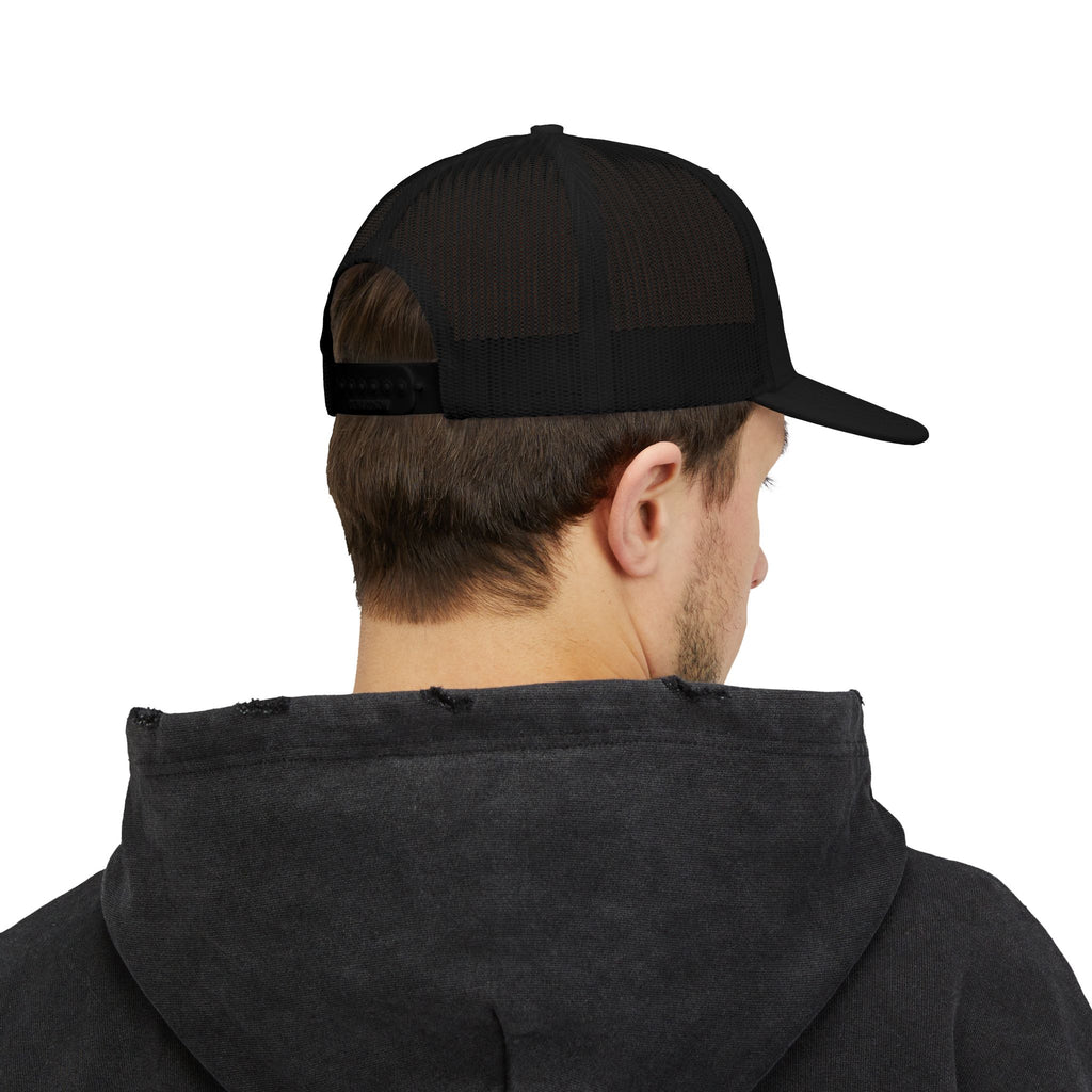 Never Forget Trucker Cap — American Flag 9/11 Memorial Snapback