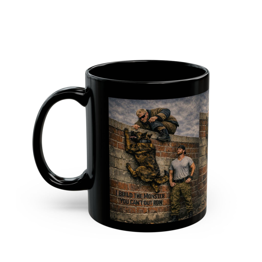 Military Training Mug – 'You Didn't Build the Monster, You Can't Put Him Down' Combat Camouflage Coffee Cup