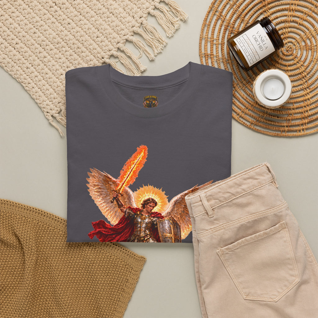 Archangel Michael T-Shirt — Saint Michael Save Us in Battle Graphic Tee