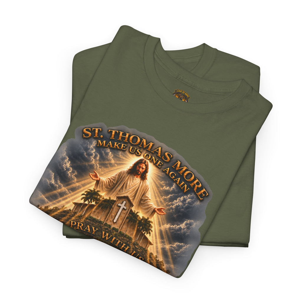 Make Us Whole Again Graphic Tee — 'St Thomas More' Religious Design