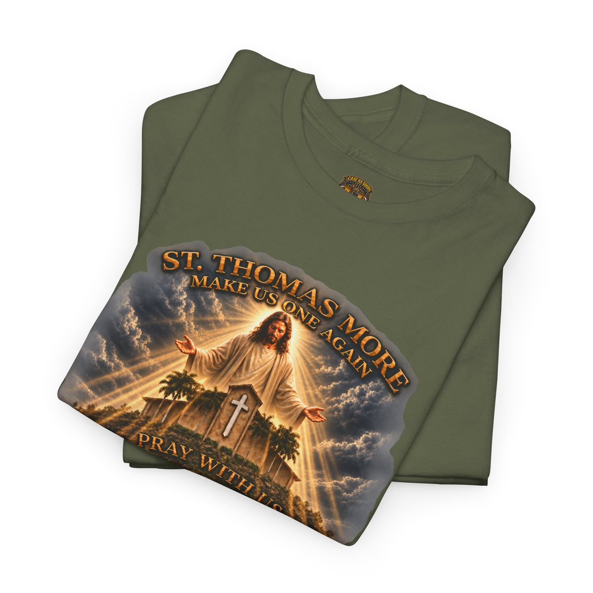 Make Us Whole Again Graphic Tee — 'St Thomas More' Religious Design