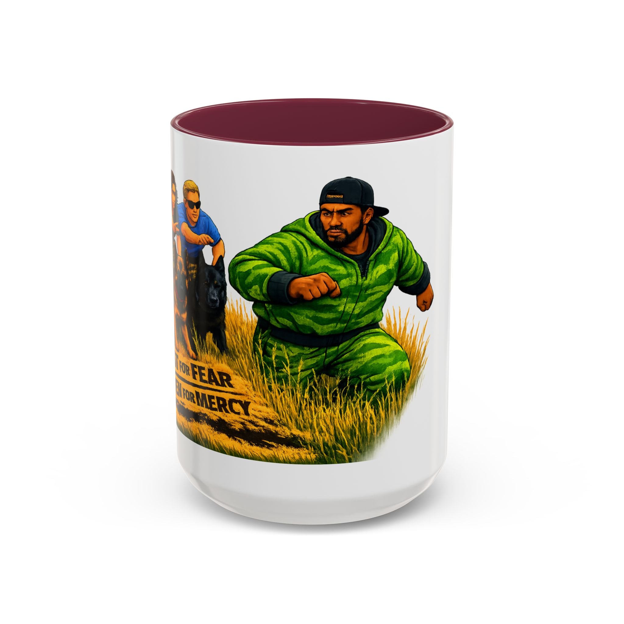 K9 Team Training Day Mug — 'No Fear, No Mercy' Coffee Cup