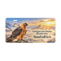 Inspirational Eagle Vanity Plate – “God Gave You a Beauty, Stand Tall in It”