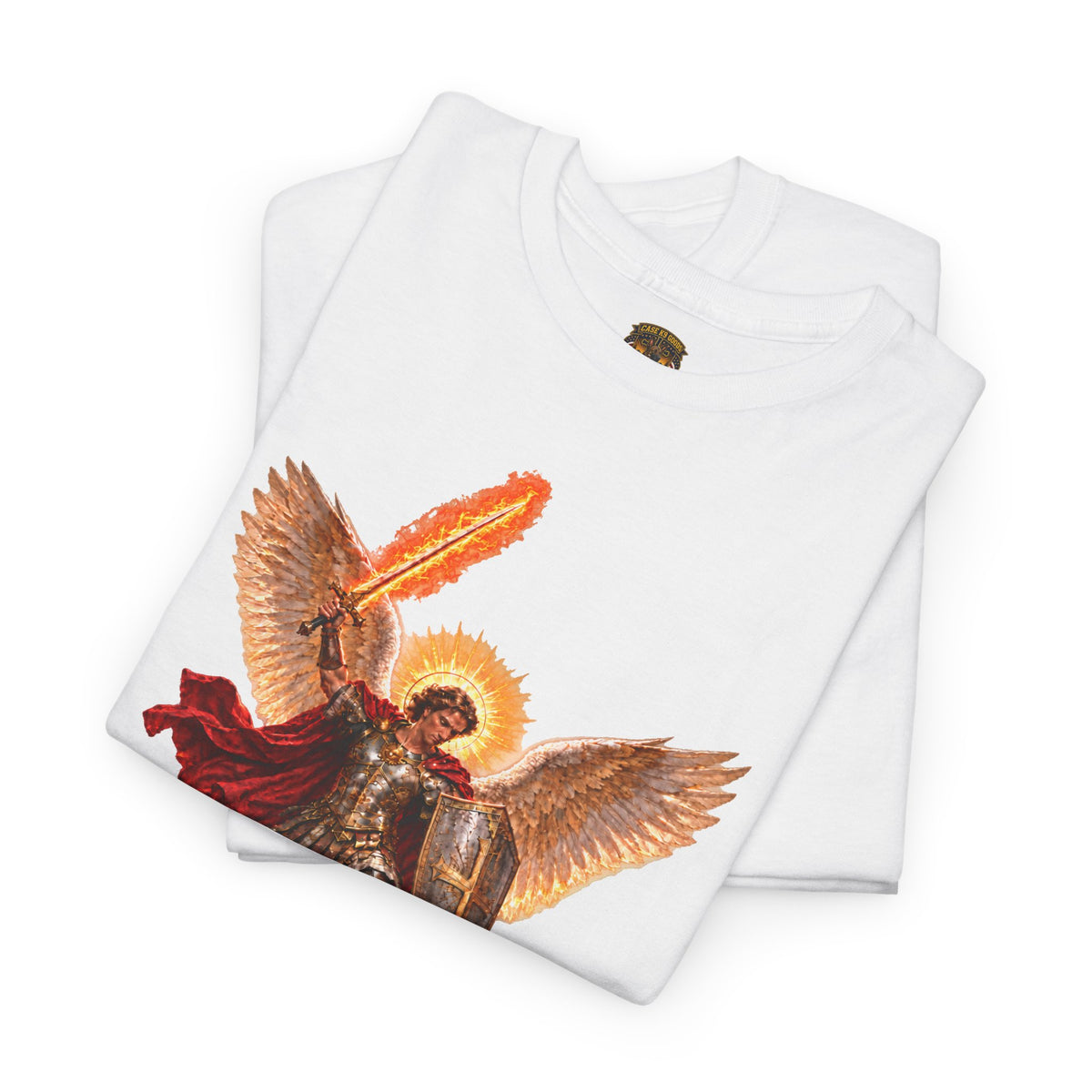Archangel Michael T-Shirt — Saint Michael Save Us in Battle Graphic Tee