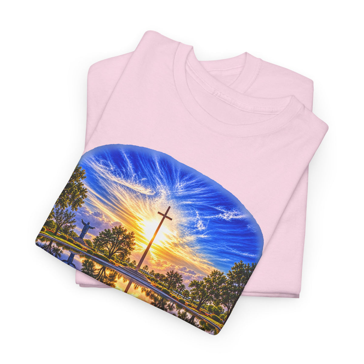 Christian Inspirational Cross Reflection Faith T-Shirt