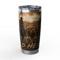 Buffalo Dog Herding Vagabond 20oz Tumbler — Western Cowboy Scenic Insulated Travel Mug