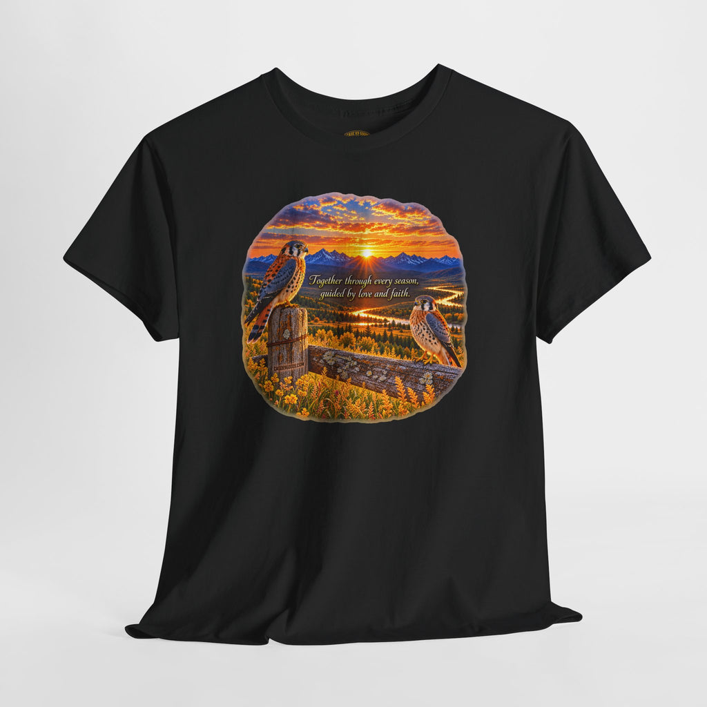 Sunset Mountain Eagle Wildlife T-Shirt