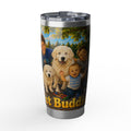 Great Pyrenees Puppy and Boy 20oz Stainless Tumbler- Best Buddies