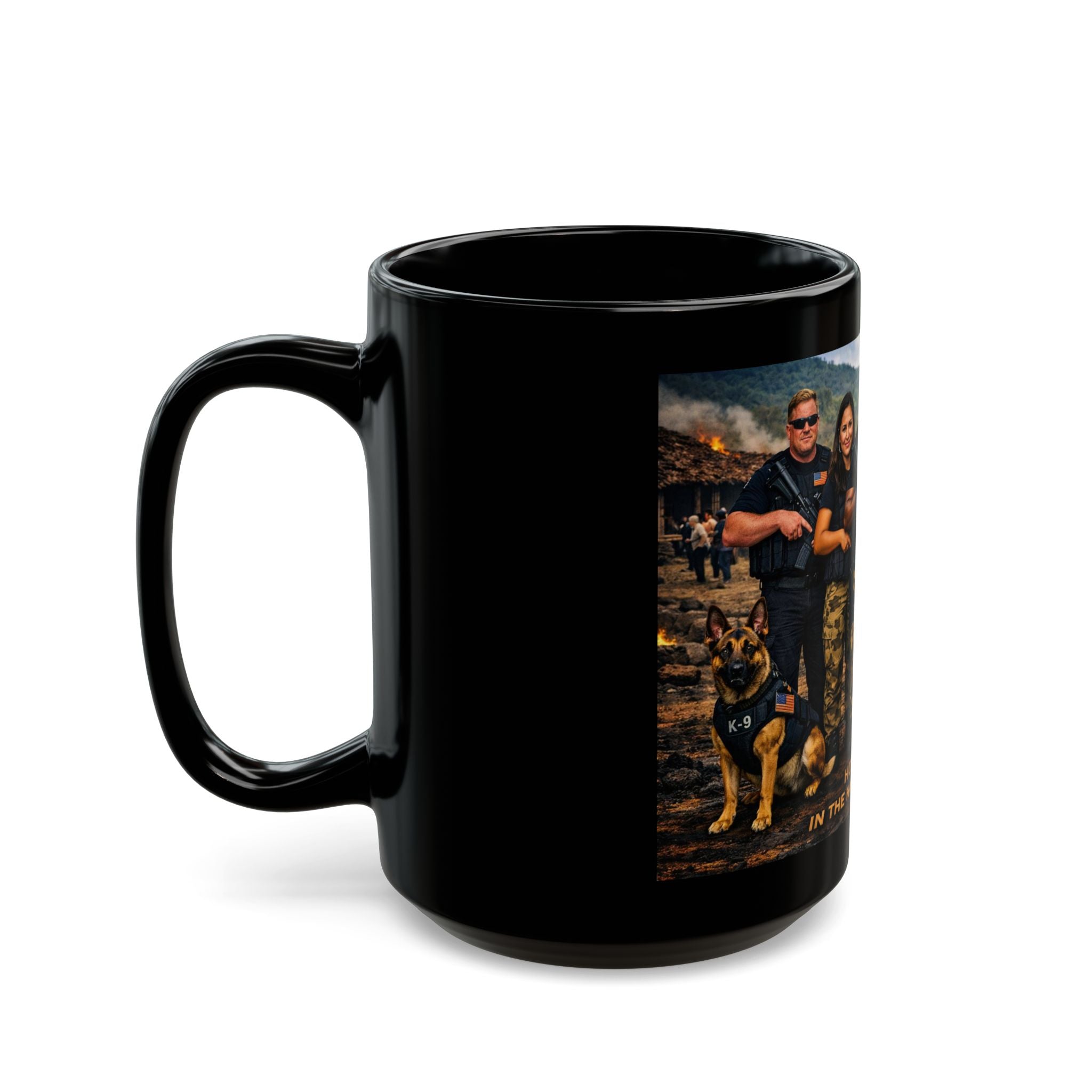Veteran Rescue Team Black Mug — “Hope Survives in the Hands of the Brave” 11oz/15oz