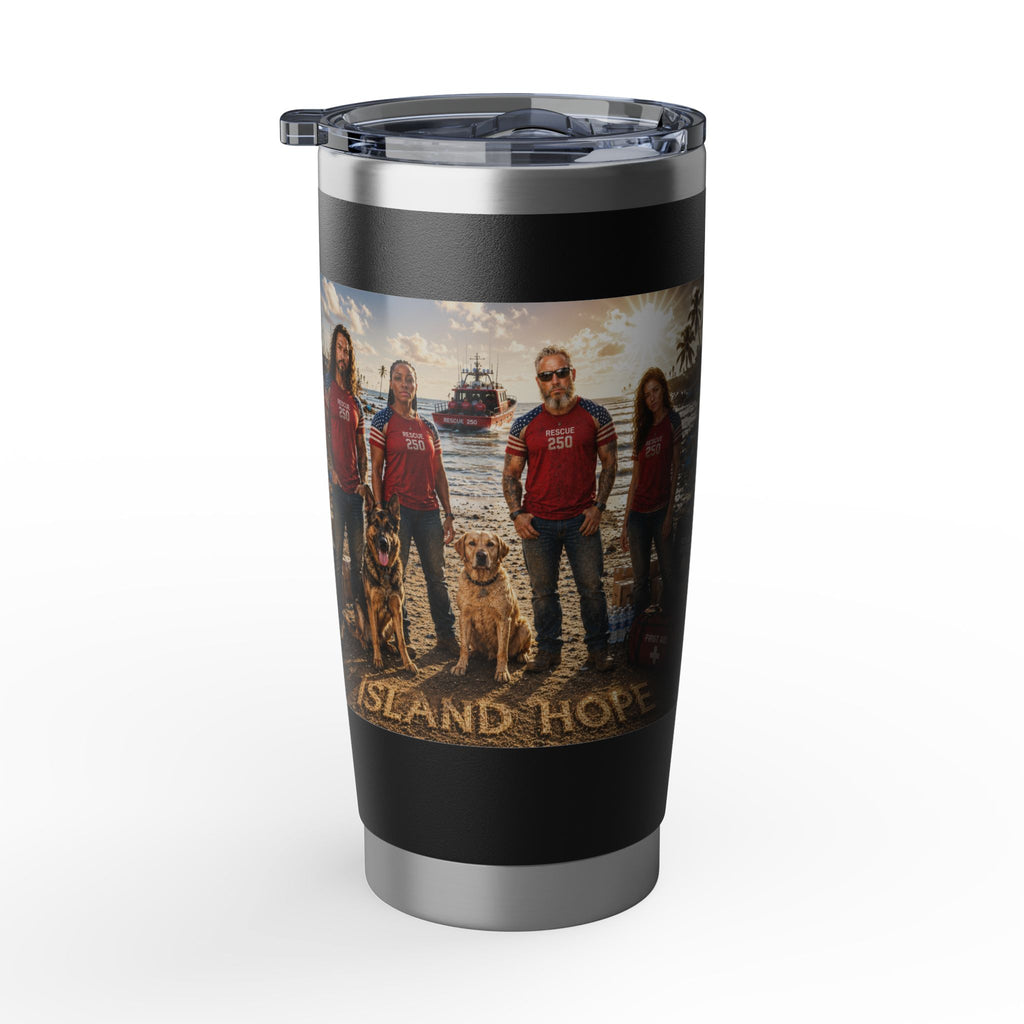 Vagabond 20oz Tumbler — Adventure Rescue Beach Scene Stainless Travel Mug