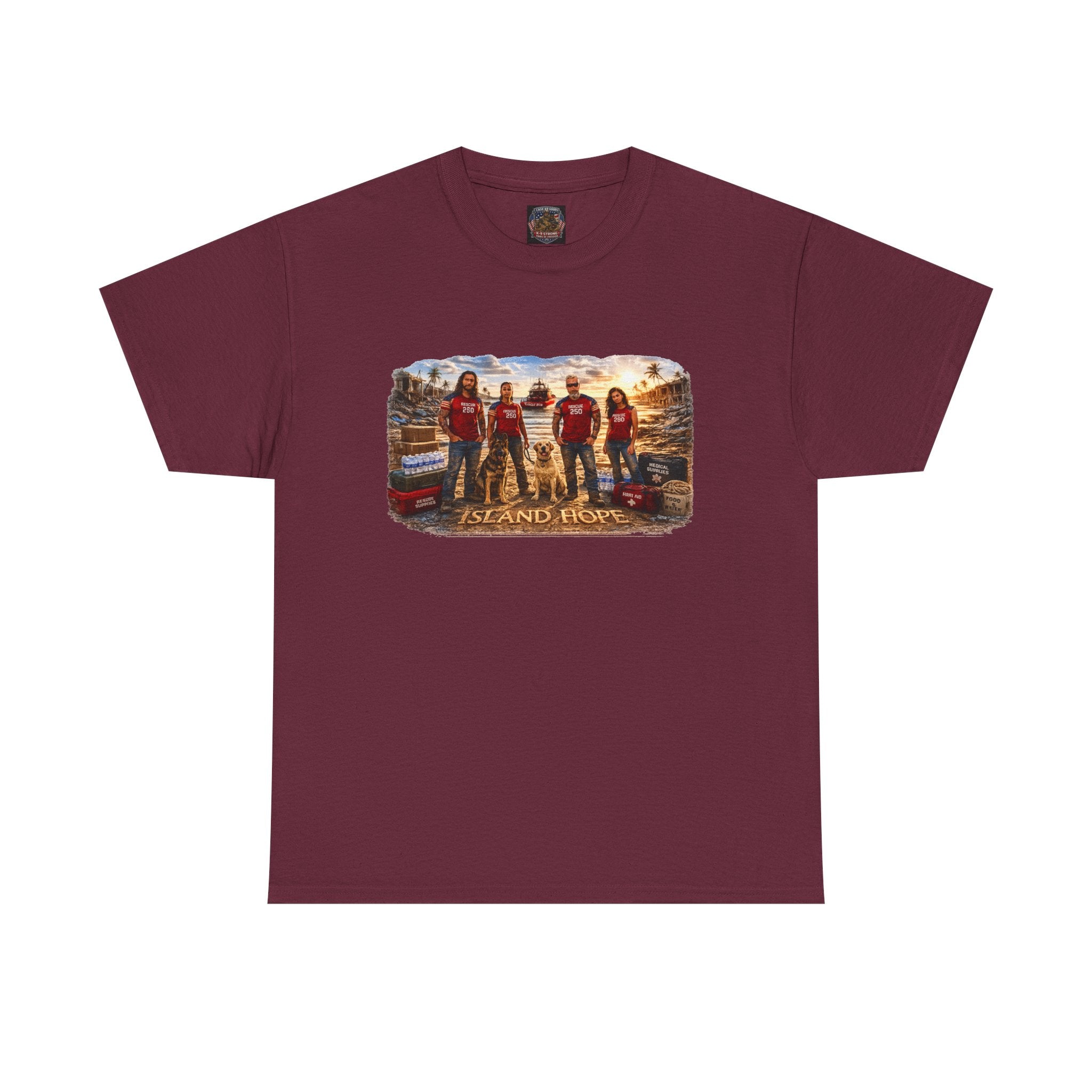 Island Seach and Rescue Team Tee — Vintage Graphic T‑Shirt