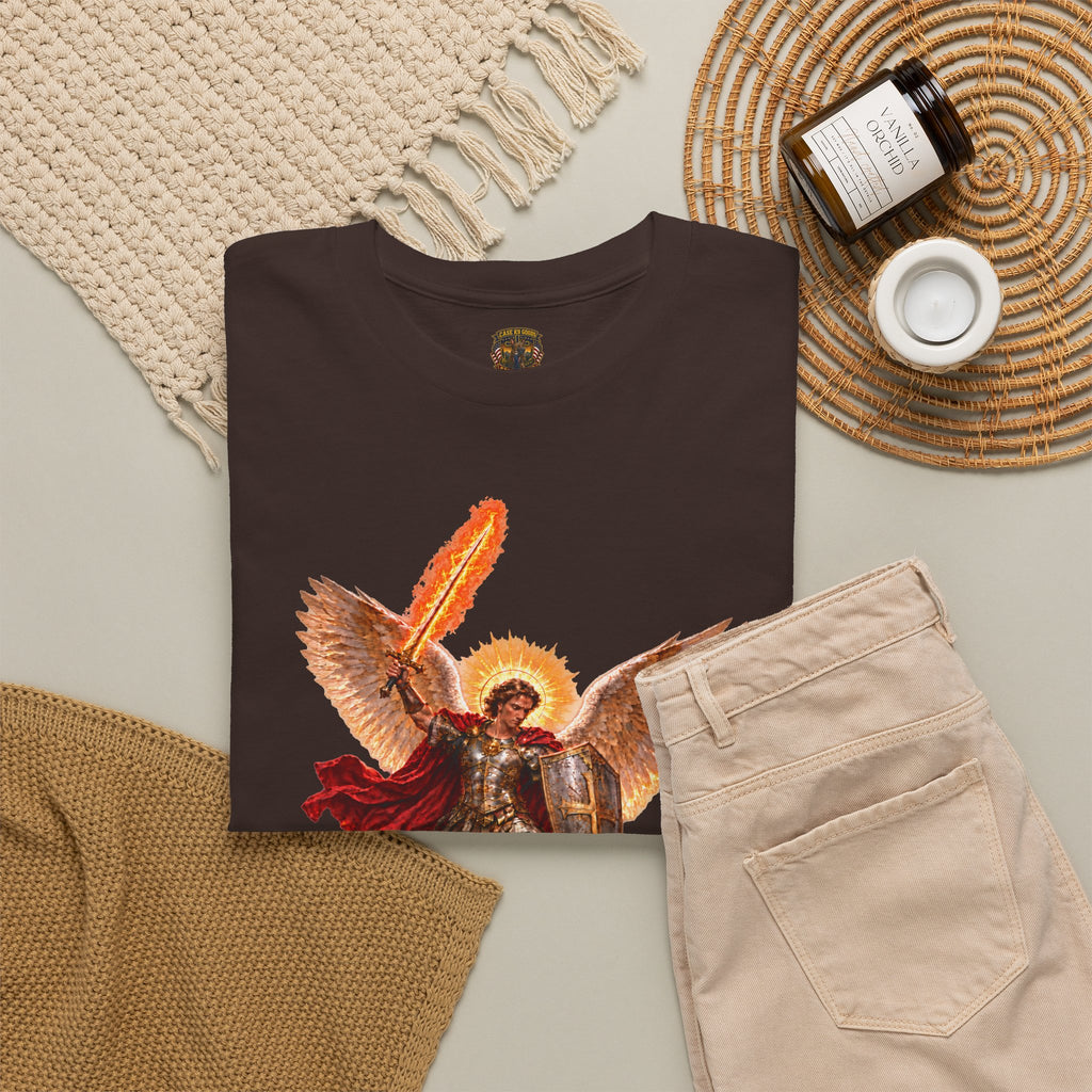 Archangel Michael T-Shirt — Saint Michael Save Us in Battle Graphic Tee