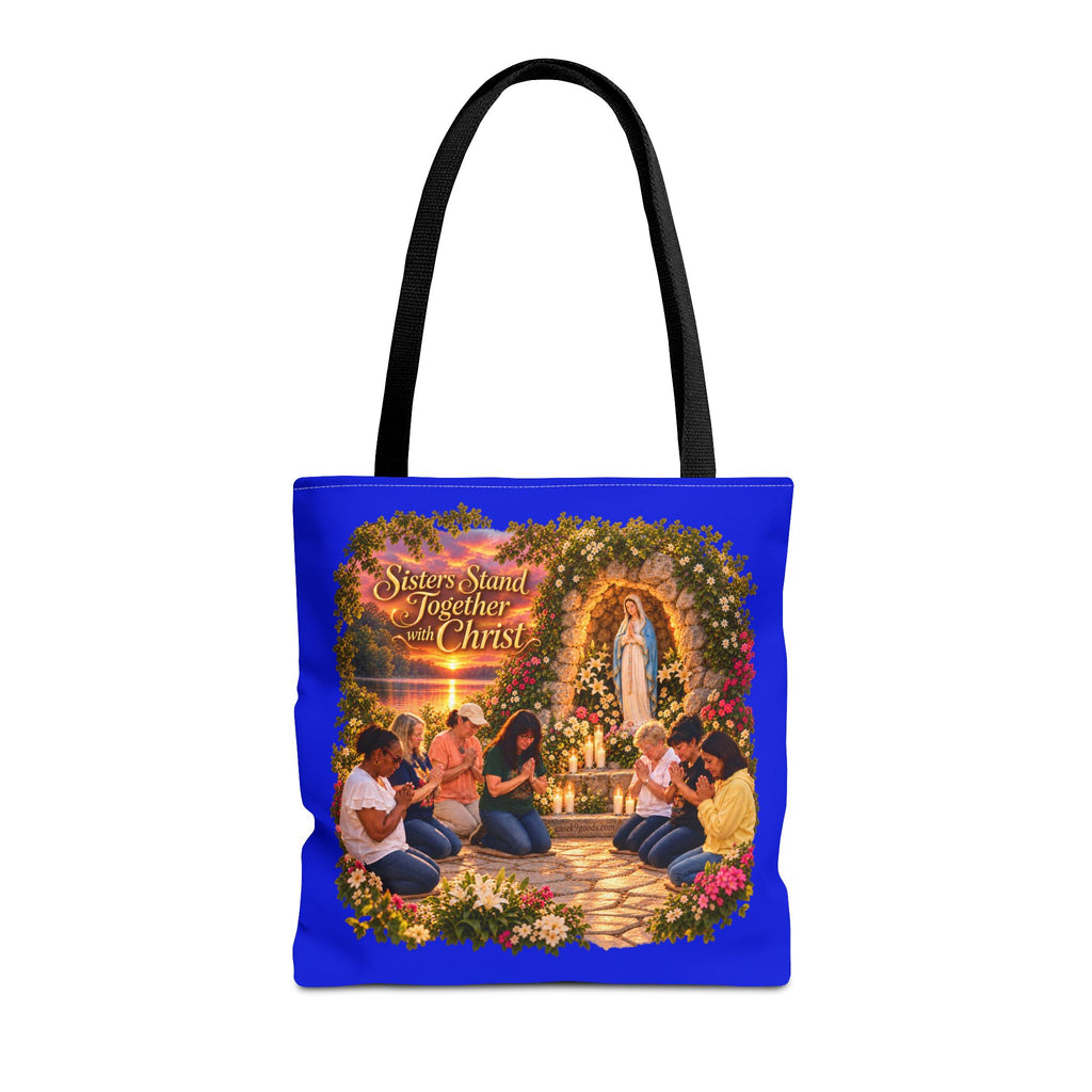 Sisters Standing Together in Christ Religious Christian Tote Bag