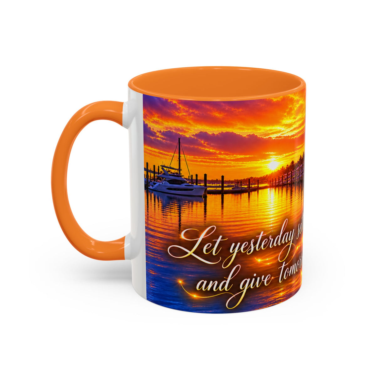 “Inspirational coffee cup” Sunset Marina Mug