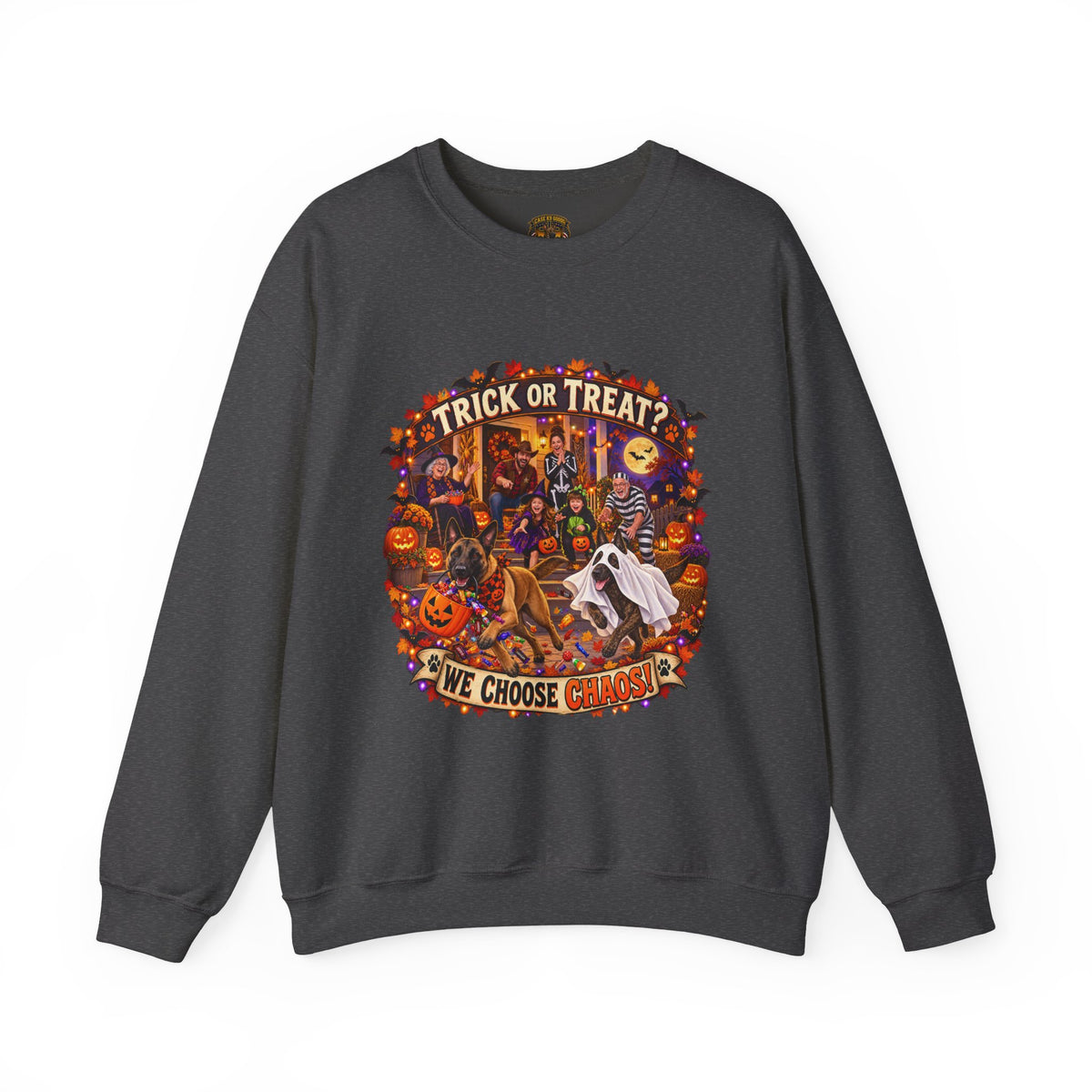 Thankful for This Crazy Pack Sweatshirt – Thanksgiving Dog Crewneck