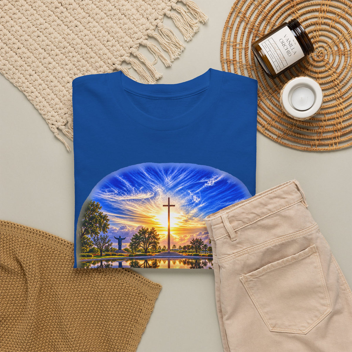 Christian Inspirational Cross Reflection Faith T-Shirt