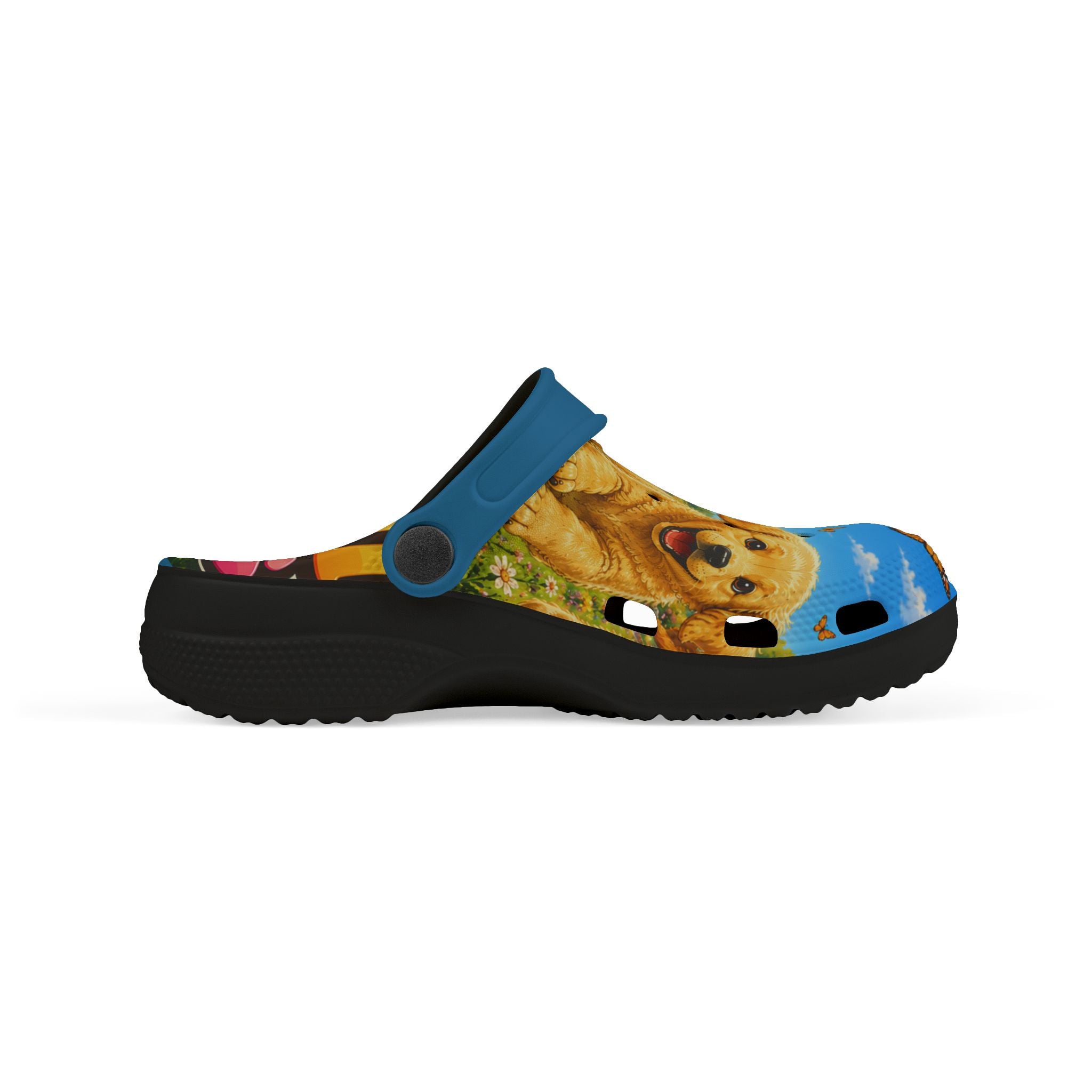 Kids Golden Retriever Clogs — Cute Puppy EVA Foam Slip-Ons
