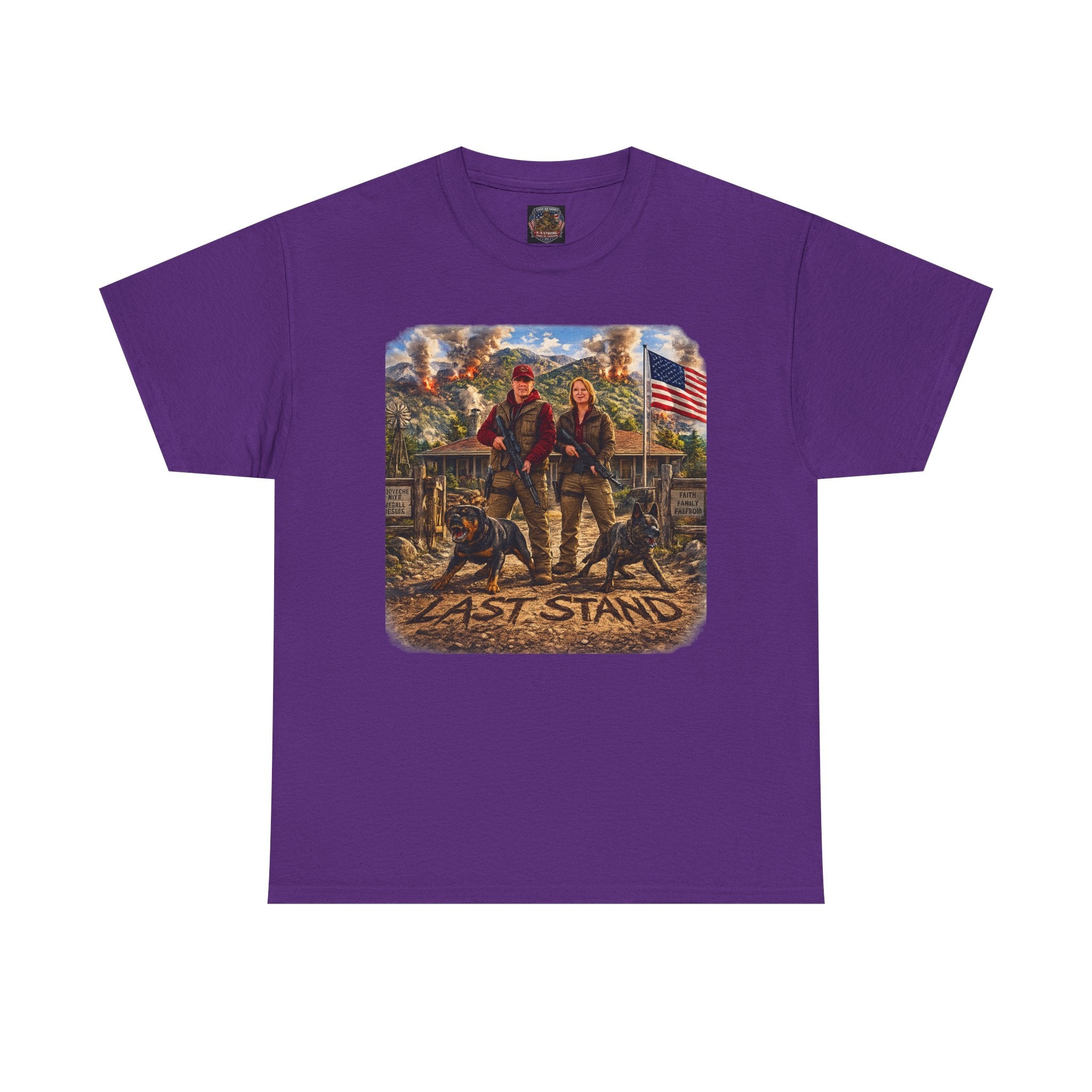 Last Stand T‑Shirt — Patriotic Western Cowboy Graphic Tee