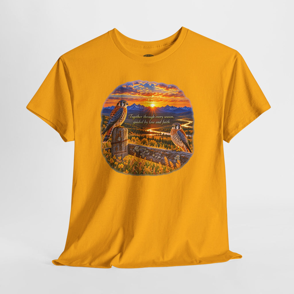 Sunset Mountain Eagle Wildlife T-Shirt