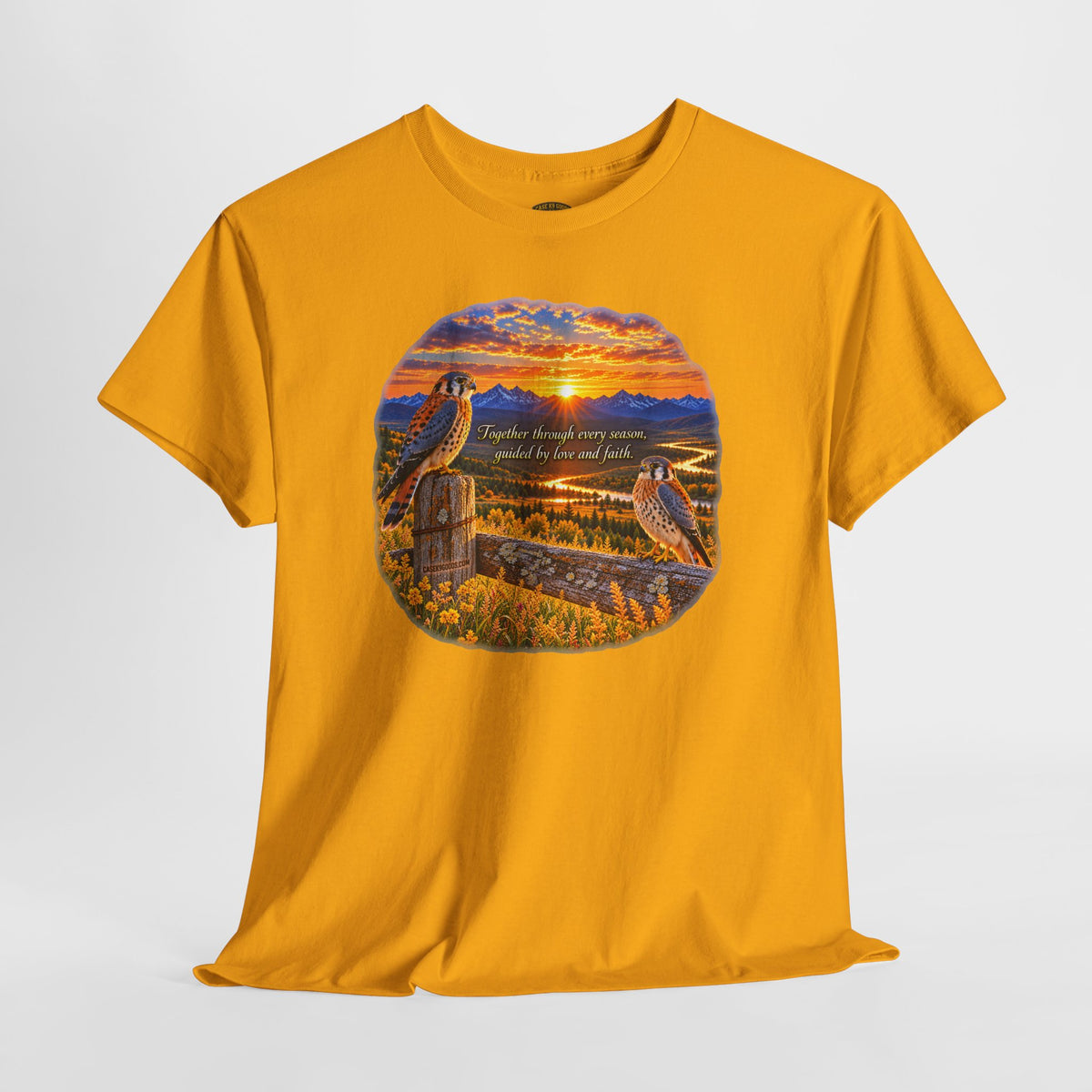 Sunset Mountain Eagle Wildlife T-Shirt