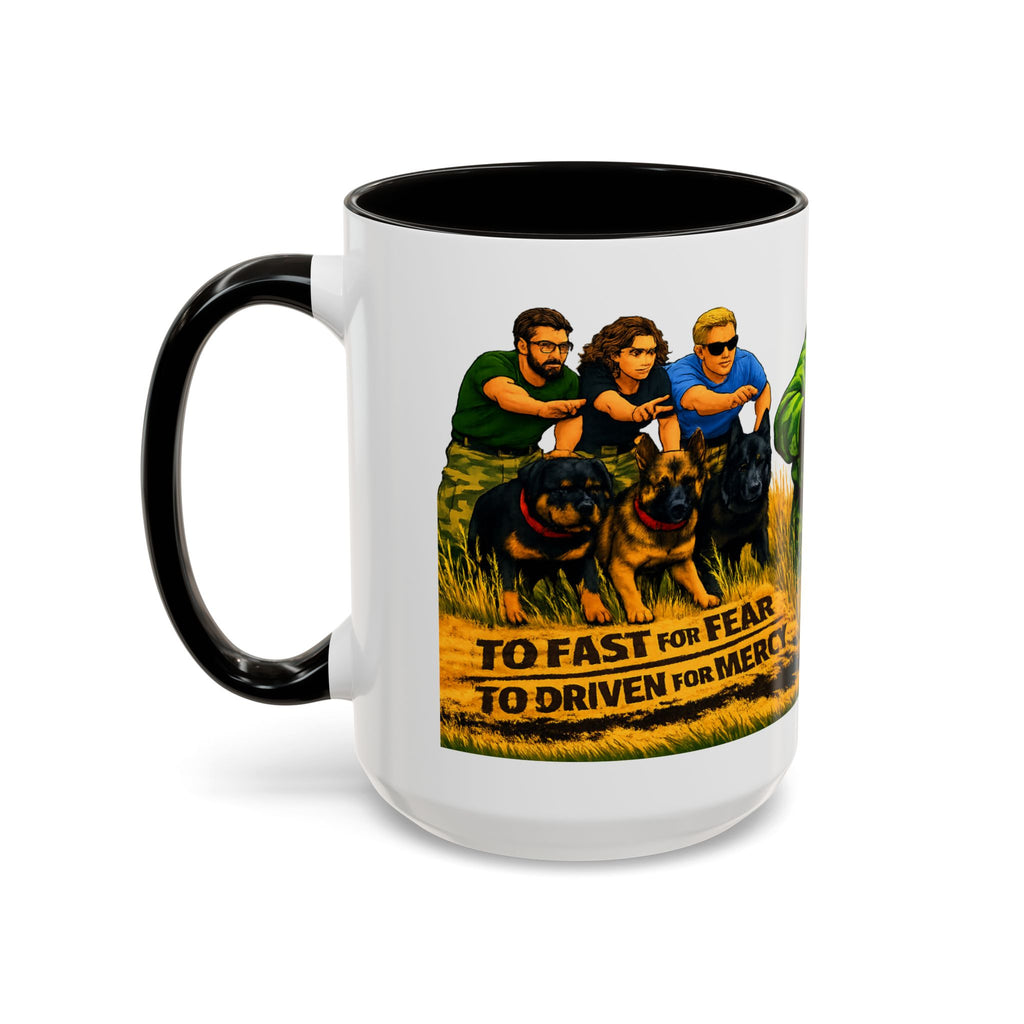 K9 Team Training Day Mug — 'No Fear, No Mercy' Coffee Cup