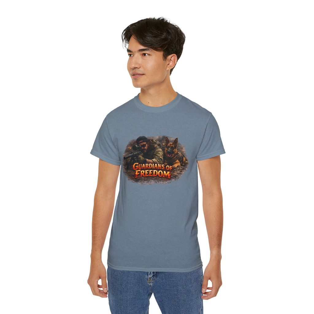 Guardians of Freedom T-Shirt — Patriotic Soldier Graphic Tee