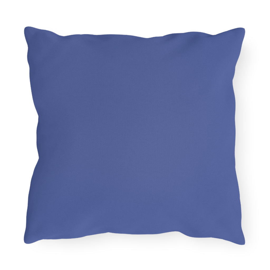 Mermaid "Born A Sea Queen" Outdoor Pillow — Colorful Beach Patio Cushion