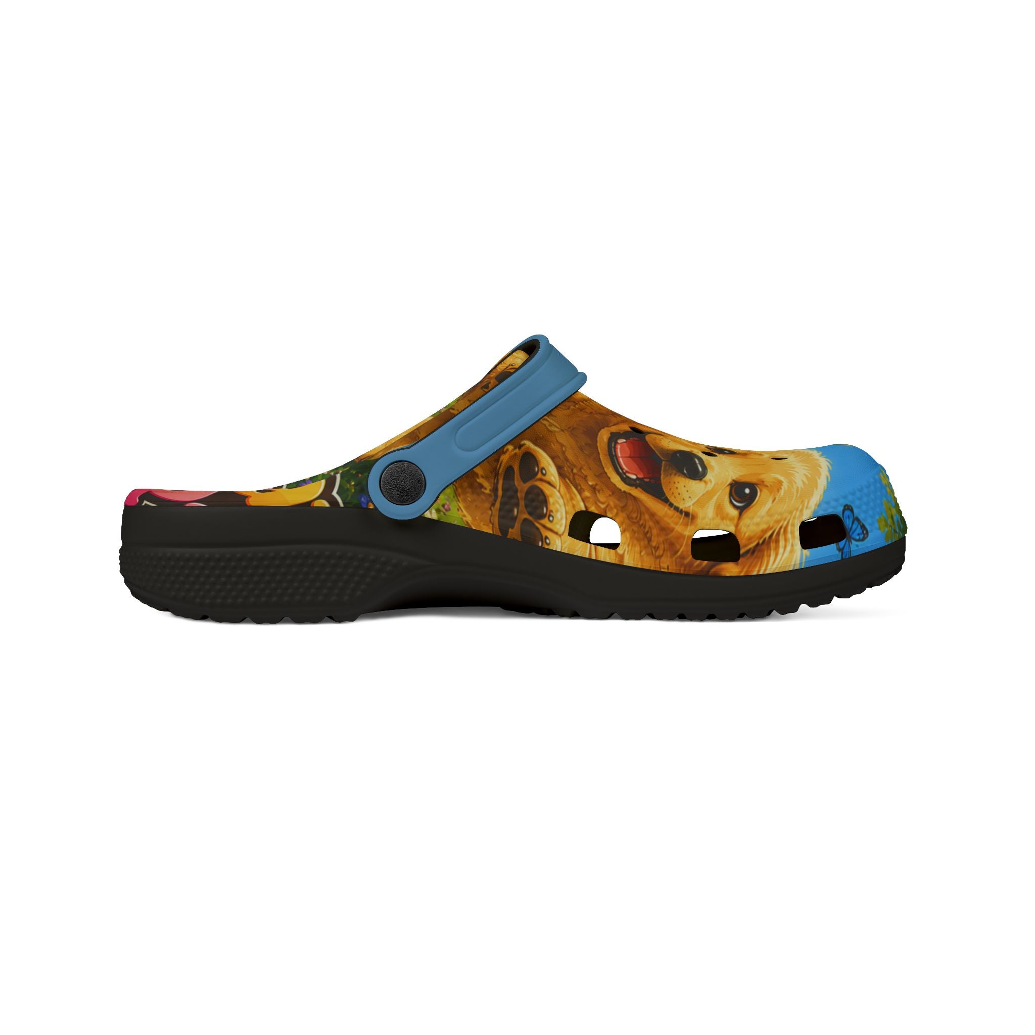 Golden Retriever All-Over Print EVA Clogs — Cute Dog Garden Shoes
