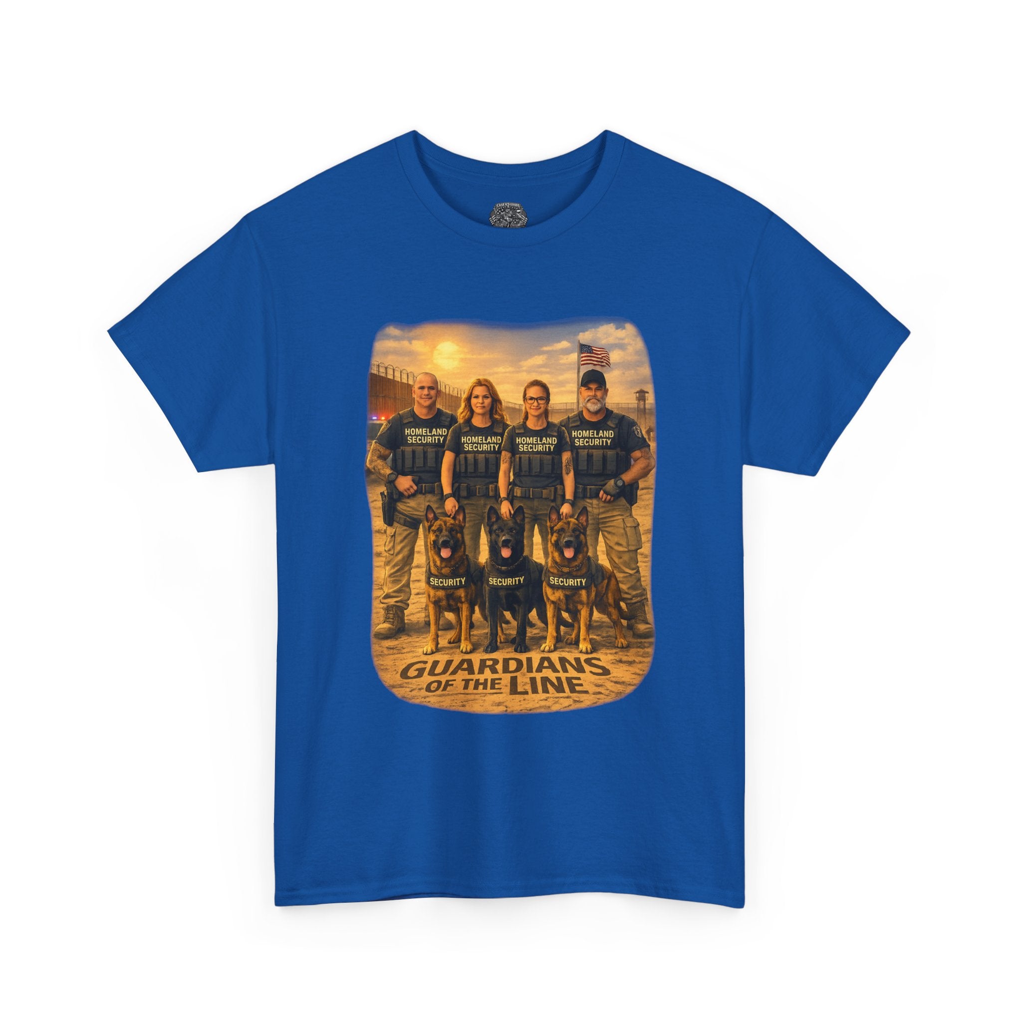 Guardians of the Line Tee – Vintage Military Tribute Graphic T-Shirt