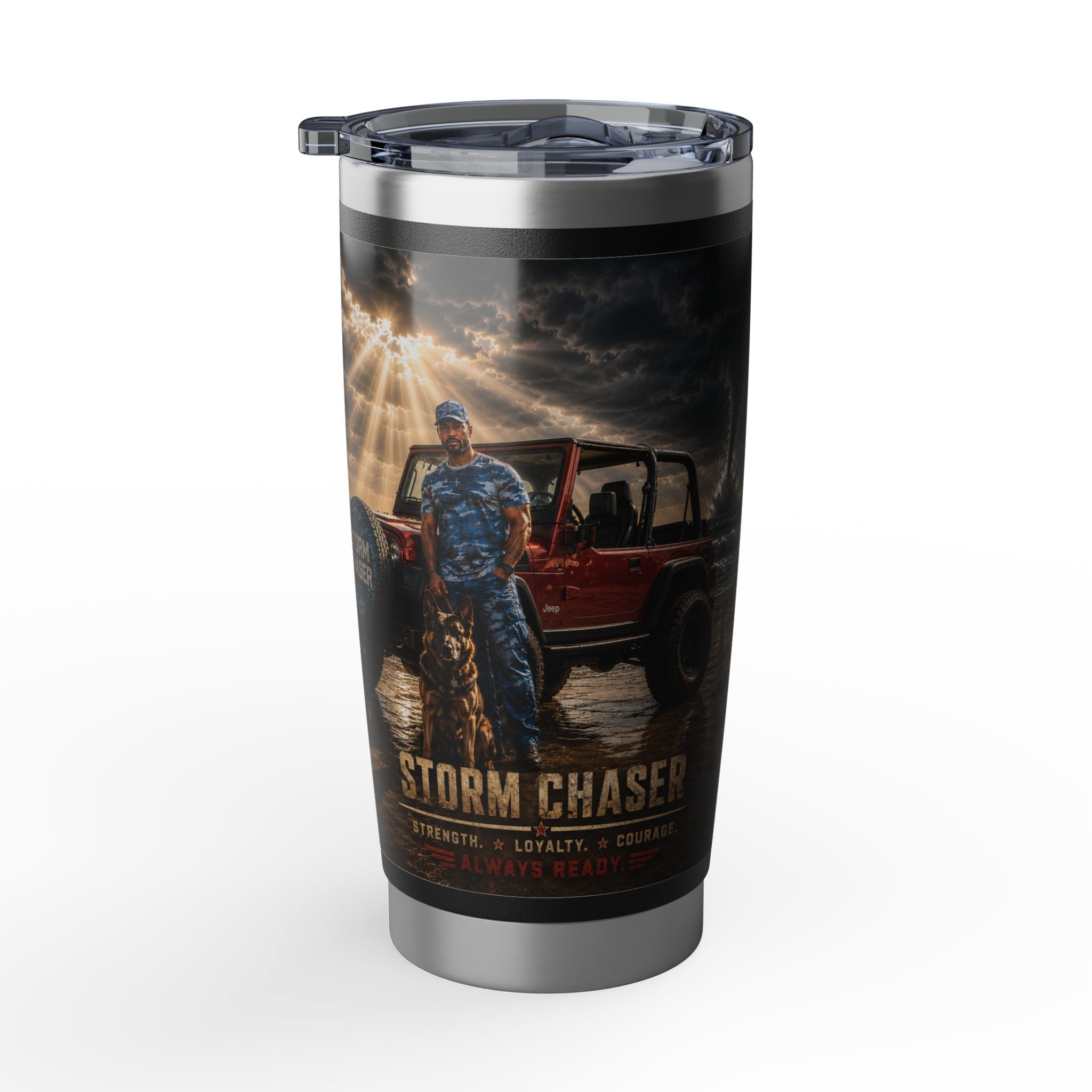 Storm Chaser Vagabond 20oz Tumbler Jeep 4 Wheeling