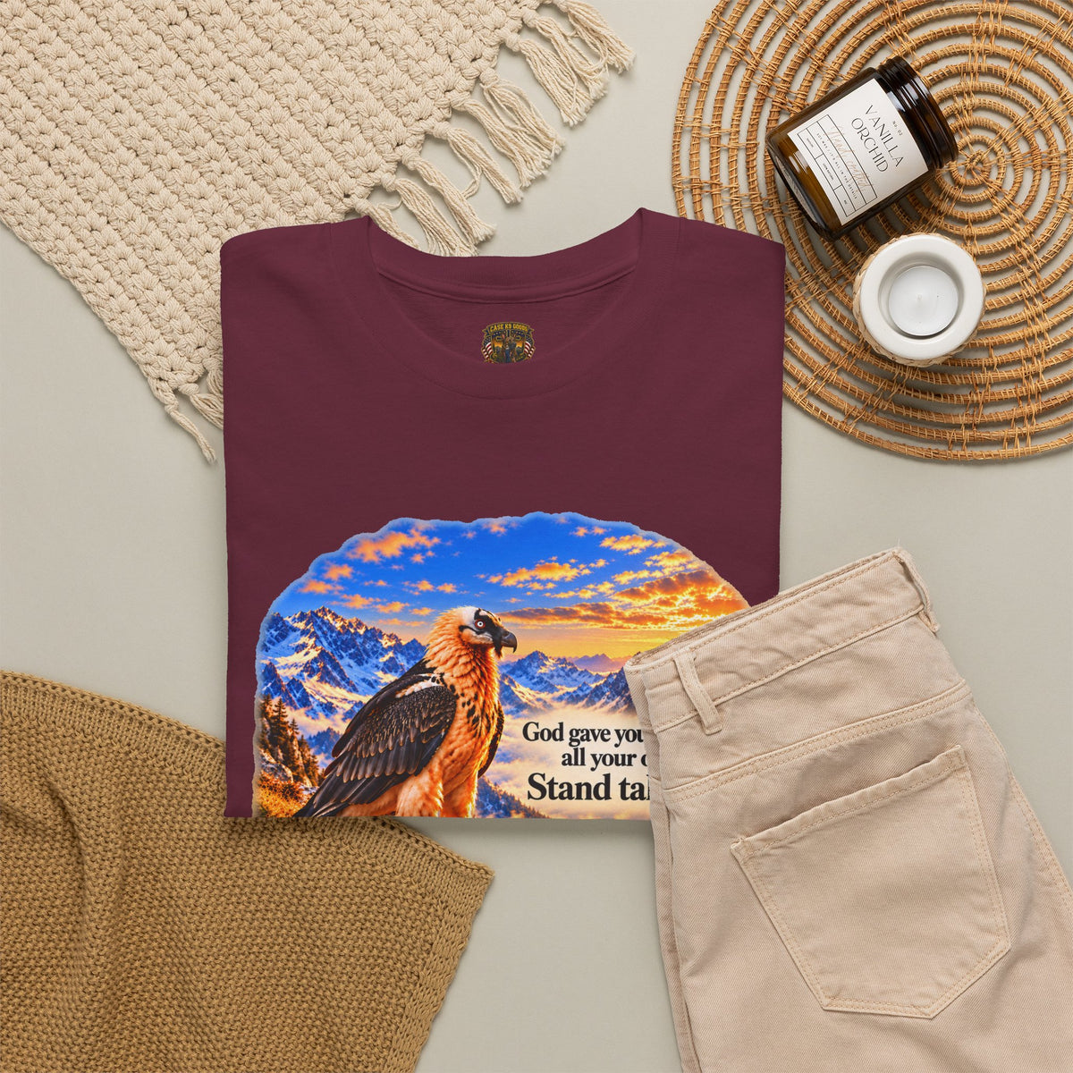 God Gives You a Beauty Eagle Nature Quote T-Shirt