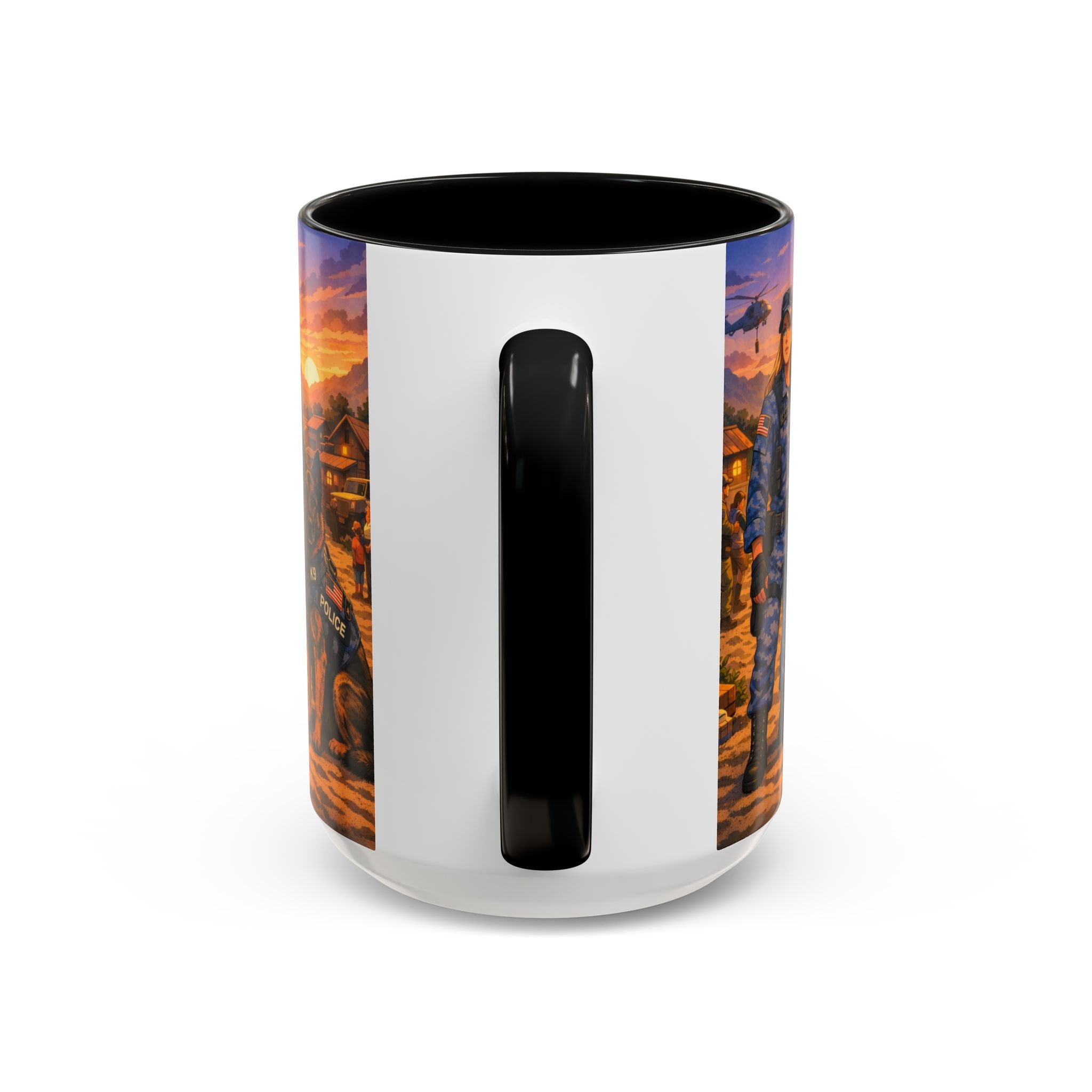 Police K9 Handler Coffee Mug — Tribute Accent Ceramic Mug (11/15oz)