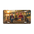 Custom Photo Vanity Plate — Personalized Family Lakefront Campfire License Plate