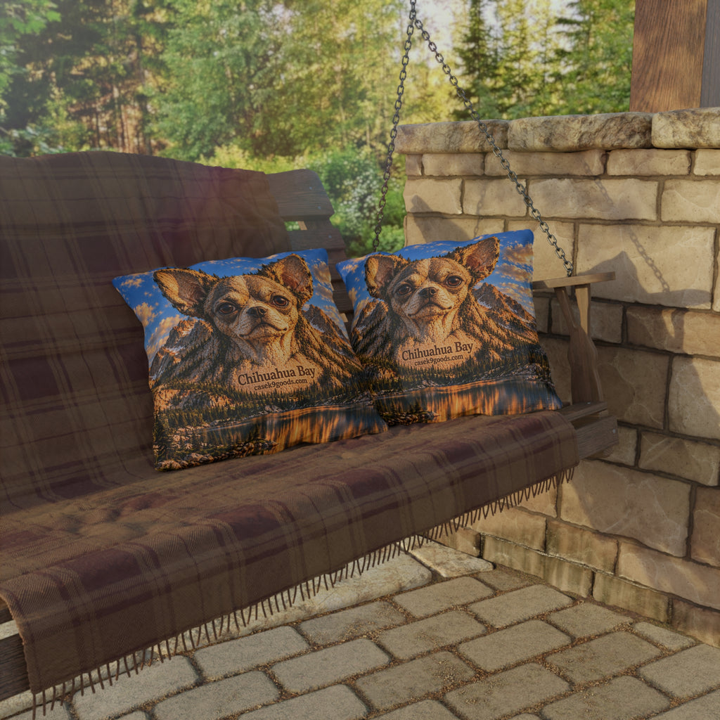 Chihuahua Bay Outdoor Pillow