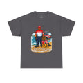 Coast Guard K-9 Team Beach T-Shirt — "You can run but you can't hide" Dog & Coast Guard Graphic Tee