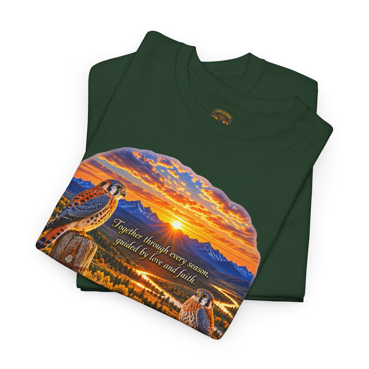 Sunset Mountain Eagle Wildlife T-Shirt