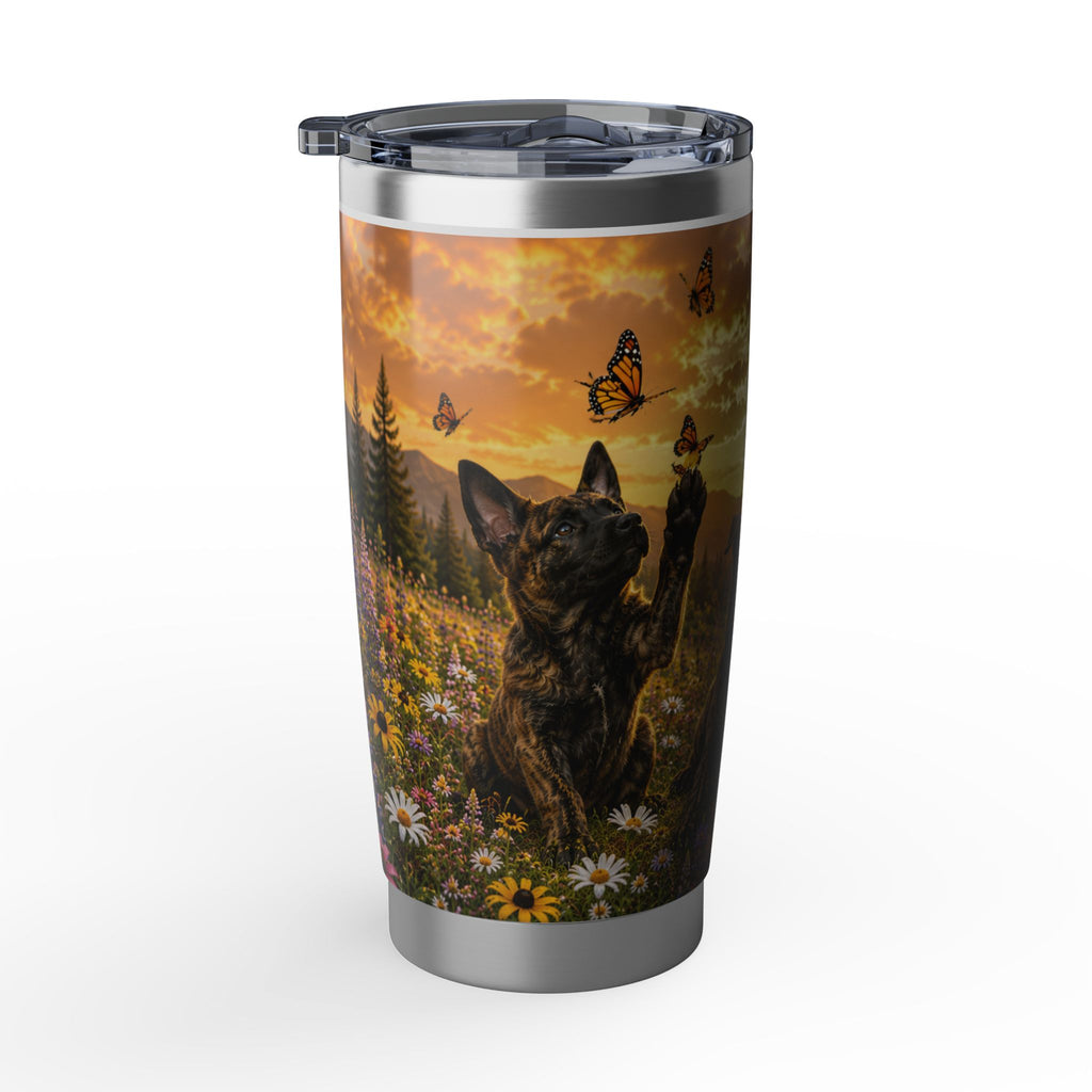 Dutch Shepherd Puppies Chasing Butterflies Vagabond Tumbler
