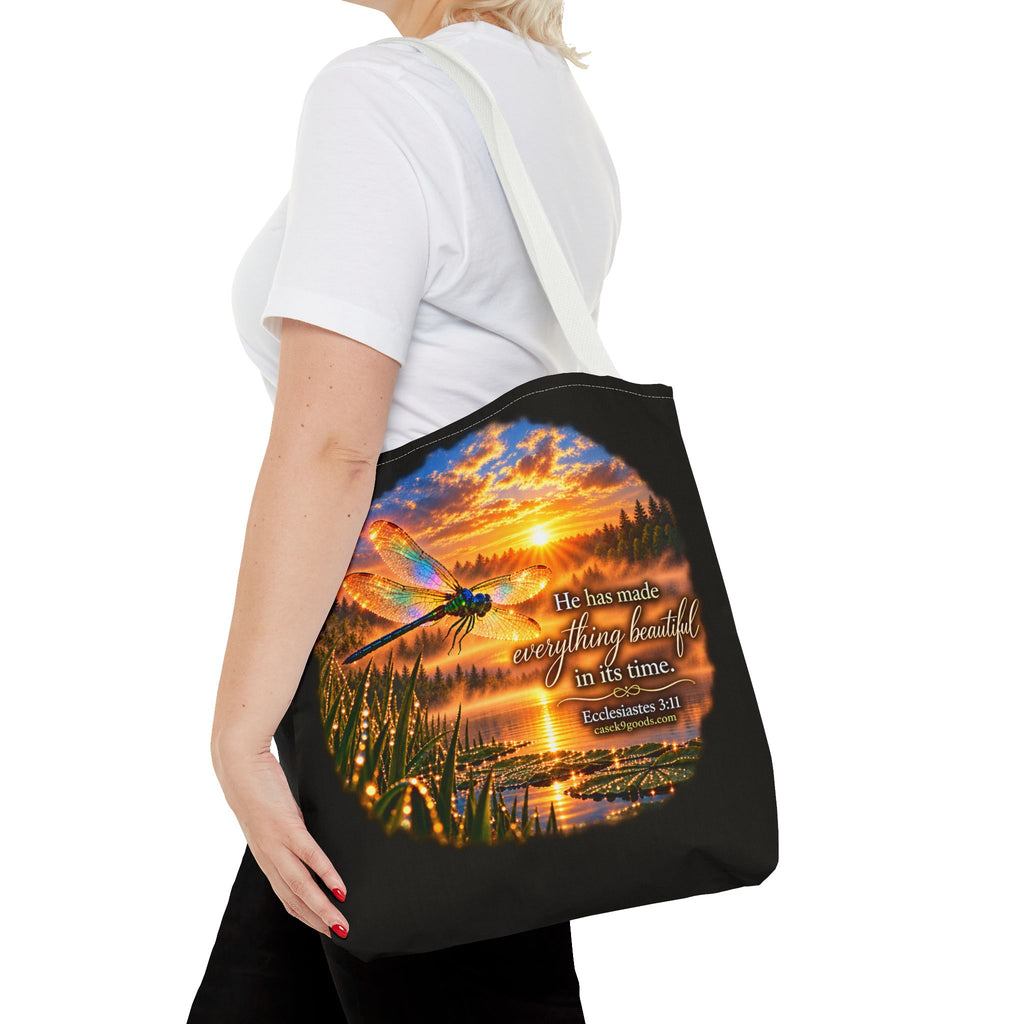 He Has Made Everything Beautiful Tote Bag – Inspirational Nature Sunset Design