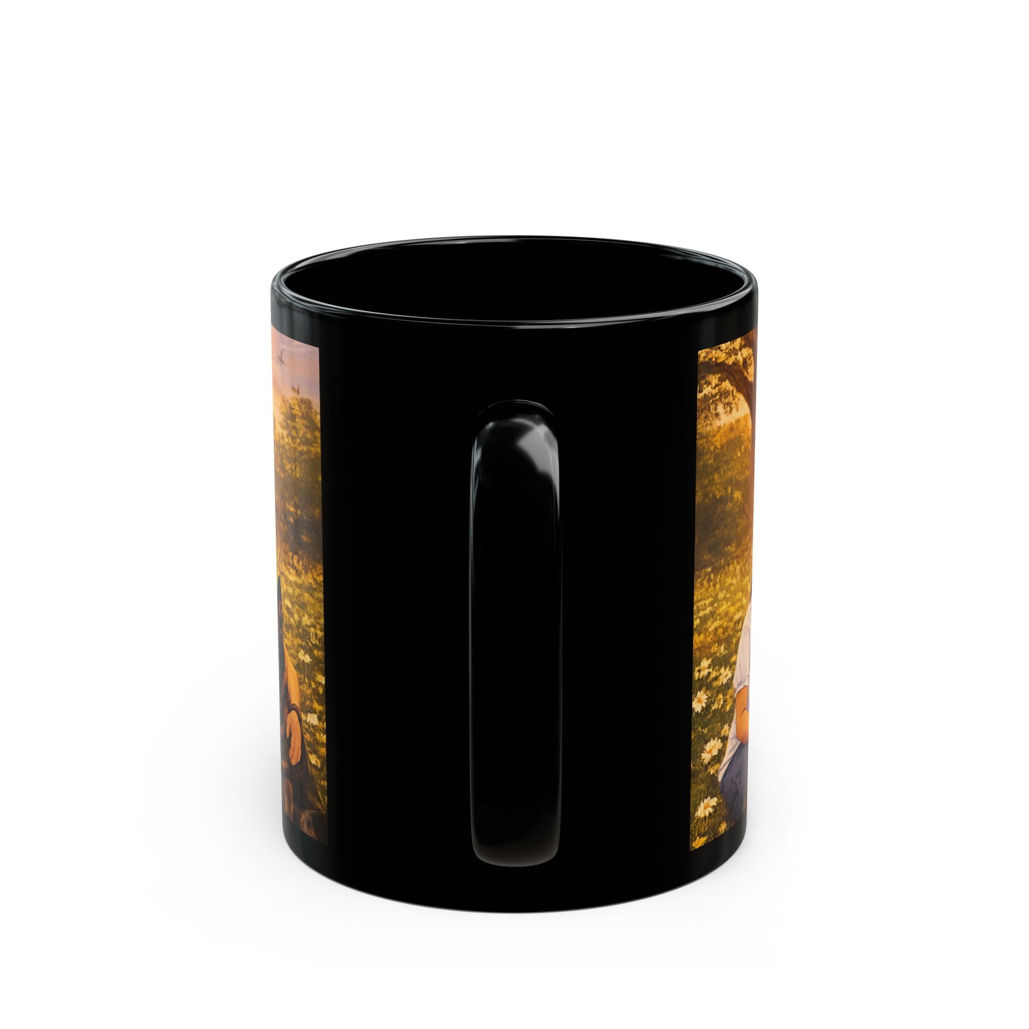 Christian Family Love Mug — "Love Grows In This Field" Black Coffee Cup (11oz/15oz)