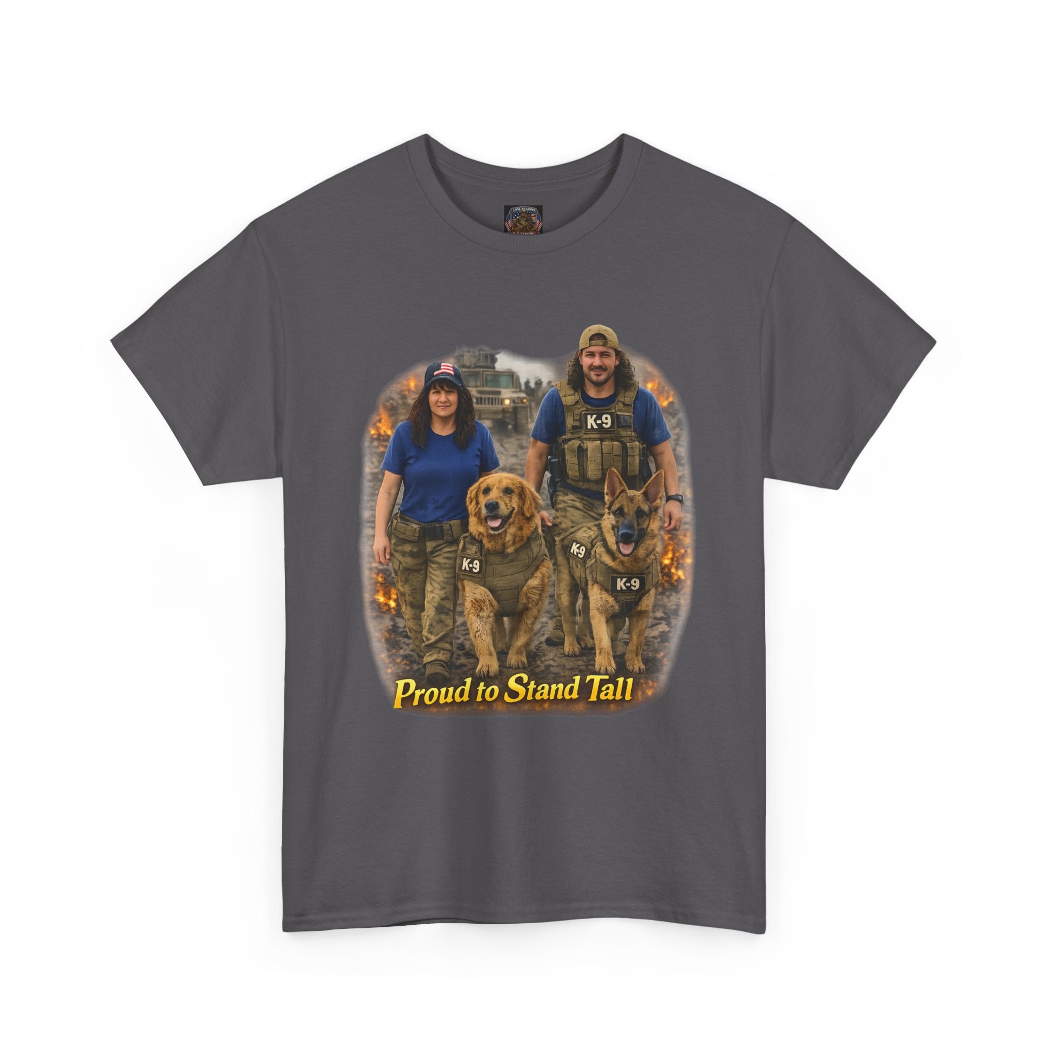 Proud to Stand Tall Tee — Military Working Dog Handler T-Shirt
