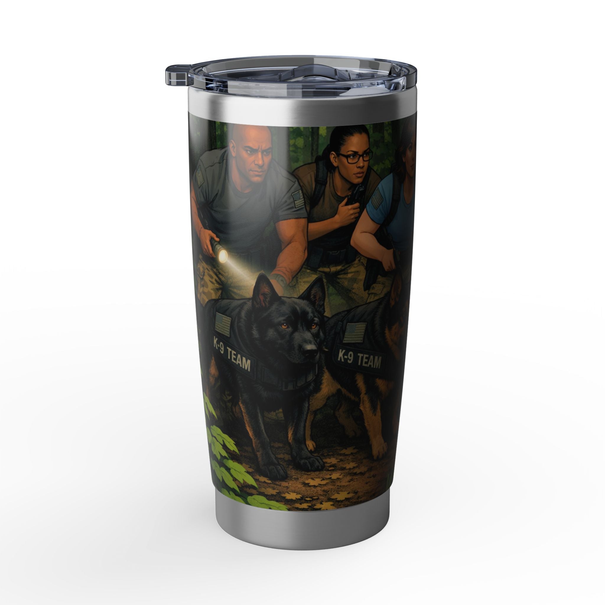 20oz Tumbler — K-9 Search & Rescue Team Travel Mug (Vagabond Design)