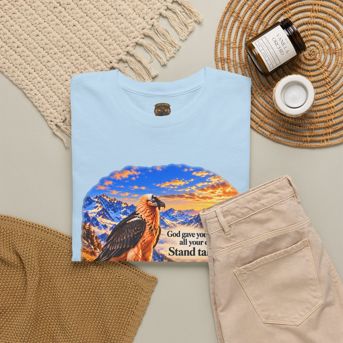 God Gives You a Beauty Eagle Nature Quote T-Shirt