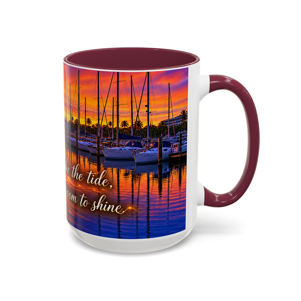 “Inspirational coffee cup” Sunset Marina Mug