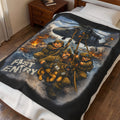 Velveteen Plush Blanket - 'Fast Entry' Military Helicopter Rescue Design