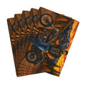 Motorcycle Rider with K9 Poker Playing Cards — Sunset Mountain Biker Deck