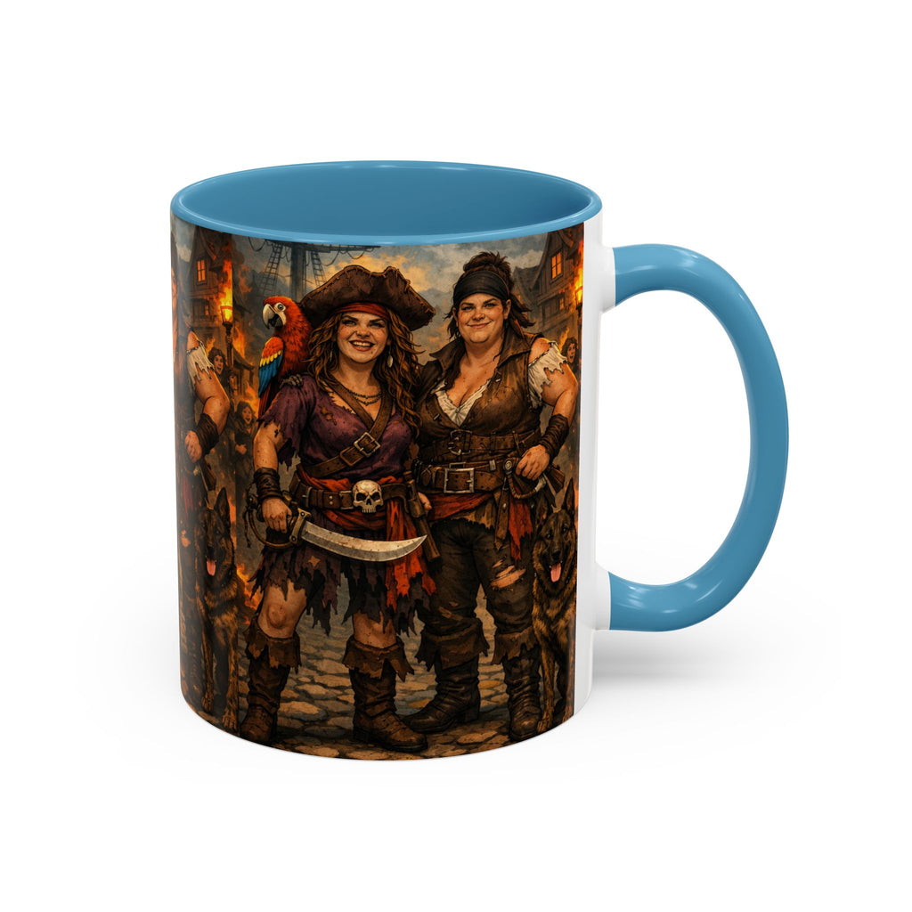 Pirate Family Coffee Mug — Fantasy Buccaneer Artwork 11/15oz